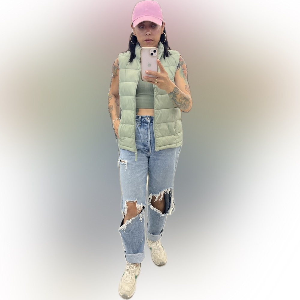 Love Tree Silver Puffer Vest